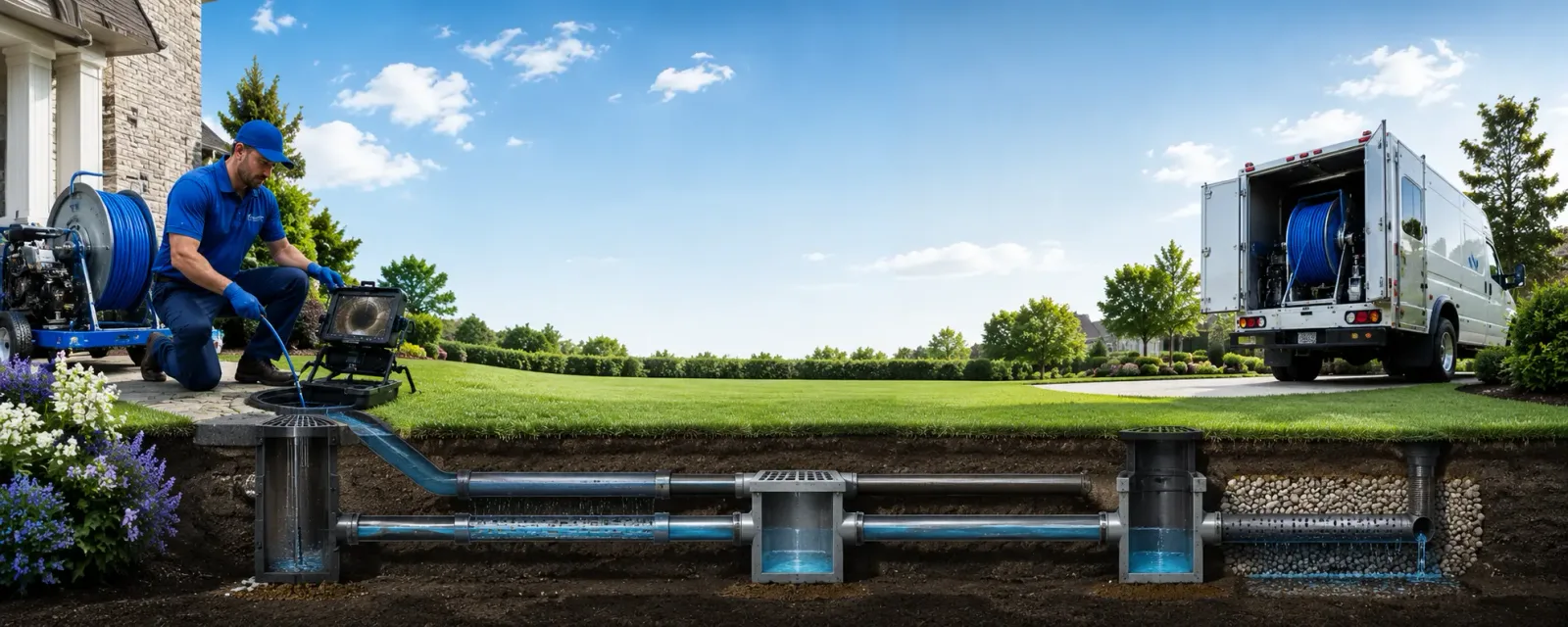 Outdoor drain cleaning information for White Sulphur Springs, WV